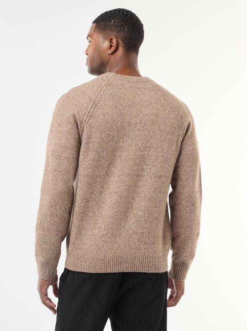 Pull en maille grosse jauge uni - Kiabi
