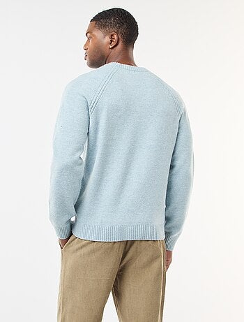 Pull en maille grosse jauge uni