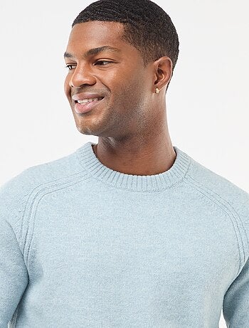 Pull en maille grosse jauge uni