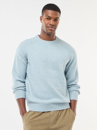 Pull en maille grosse jauge uni