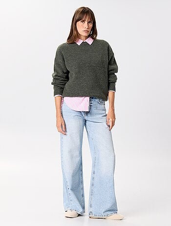 Pull en maille grosse jauge