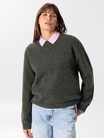Pull en maille grosse jauge