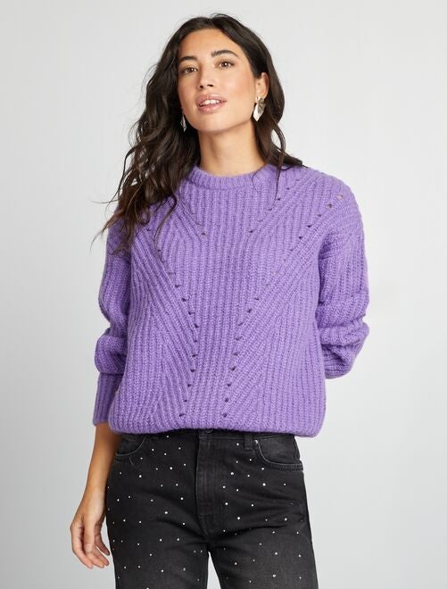 Pull en maille grosse jauge - Kiabi