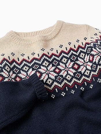 Pull en Maille Jacquard de Noël