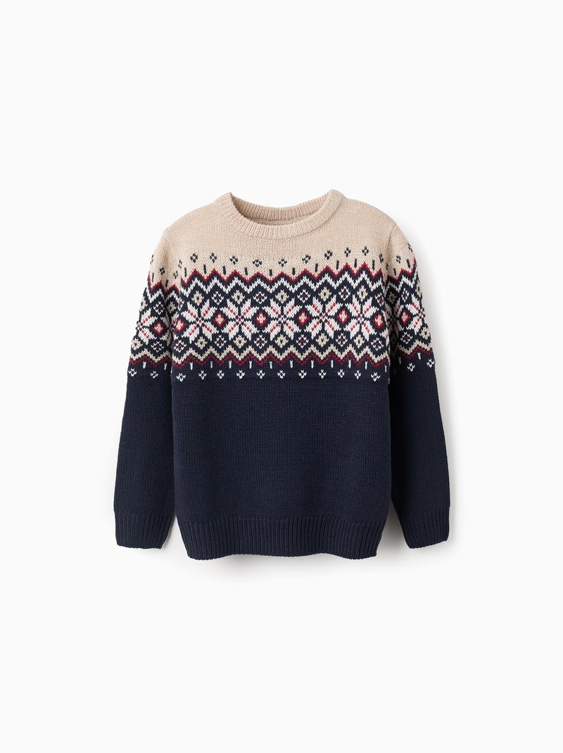 Cardigan De Noël Bleu - Pull Patineur Arbre Perles, Style Vintage