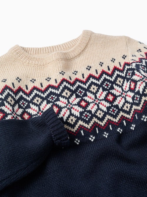 Pull en Maille Jacquard de Noël - Kiabi