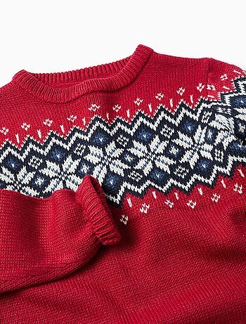 Pull en Maille Jacquard de Noël