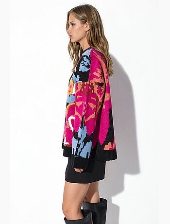 Pull en maille jacquard oversize hiccup