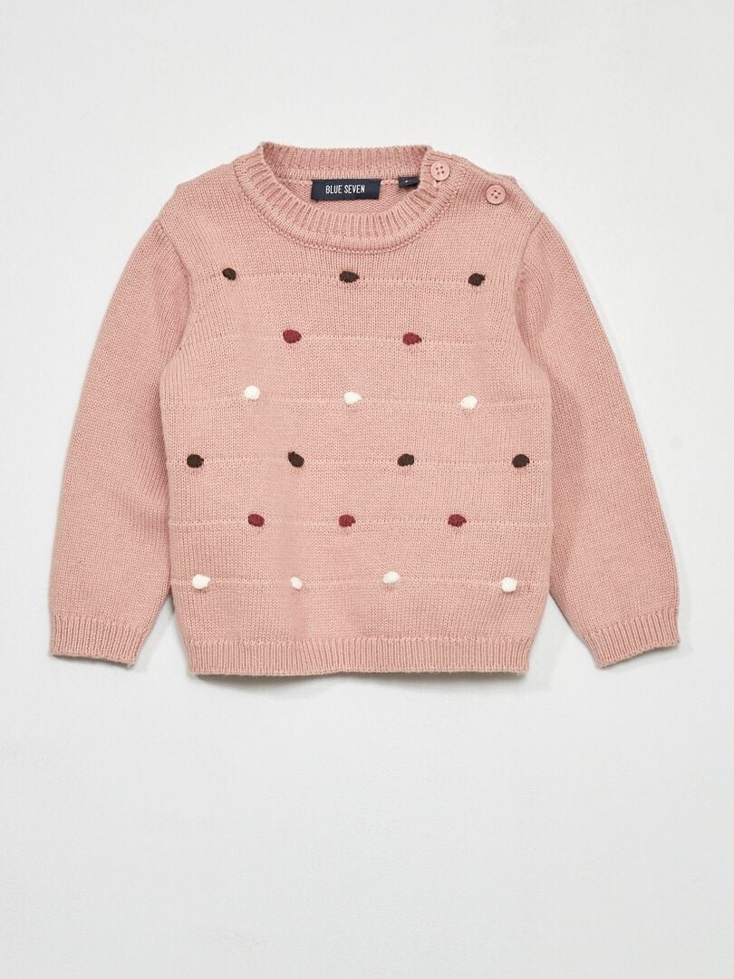 Pull en coton pour bébé fille 'Flower' THE WAVE TRIBE - Vert clair Pull en coton pour bébé fille 'Flower' THE WAVE TRIBE - Vert clair