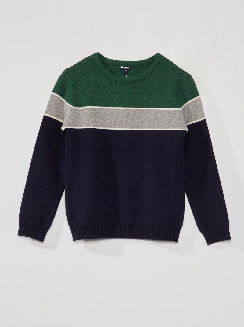Pull en maille jersey Multicolore - Kiabi