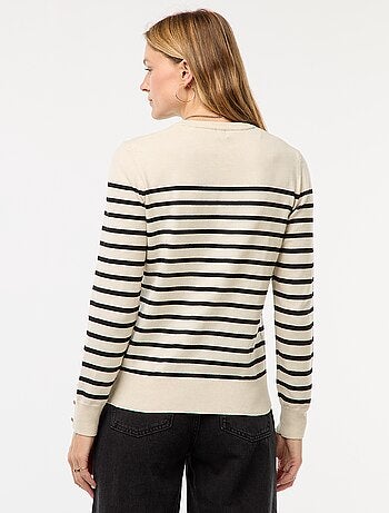 Pull en maille léger col rond