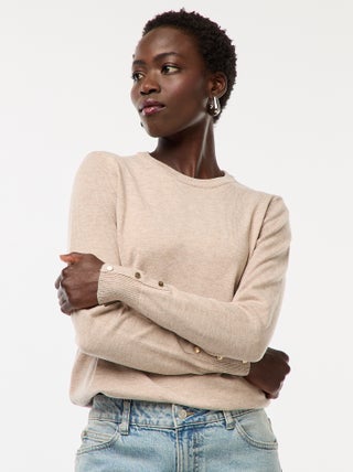Pull en maille léger col rond