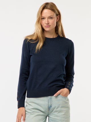 Pull en maille léger col rond