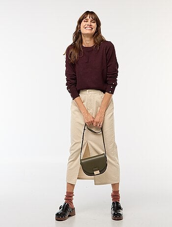 Pull en maille léger col rond