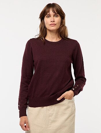 Pull en maille léger col rond