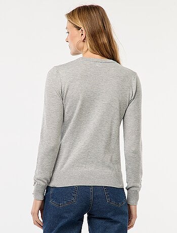 Pull en maille léger col rond