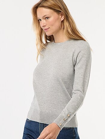 Pull en maille léger col rond