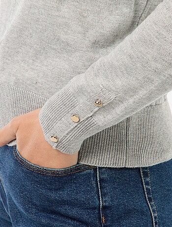 Pull en maille léger col rond