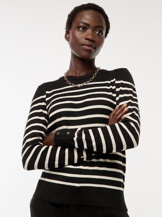 Pull en maille léger col rond