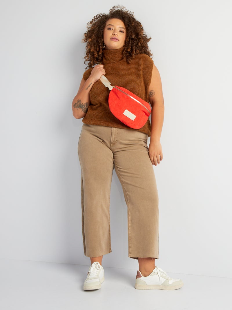 Pull en maille Marron - Kiabi
