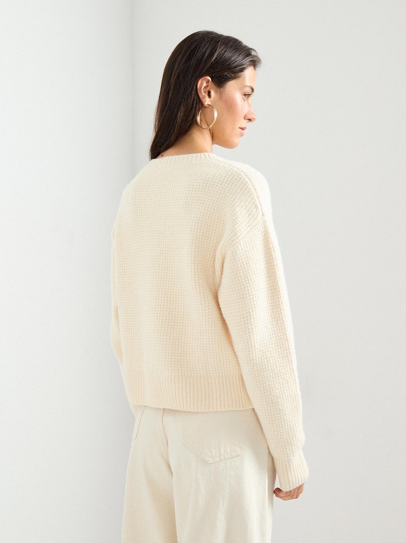 Pull en maille, MO Fashion Ecru - Kiabi
