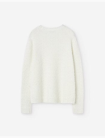 Pull en maille moelleuse à col rond