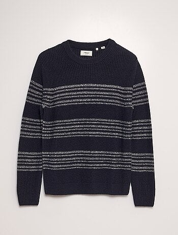 Pull en maille moulinée