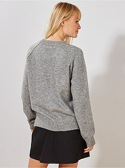 Pull en maille mousseuse 'JDY' - Kiabi