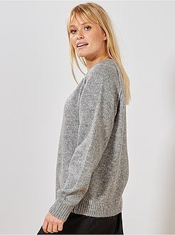 Pull en maille mousseuse 'JDY' - Kiabi