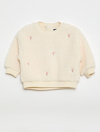 Pull en maille moutonnée à motif