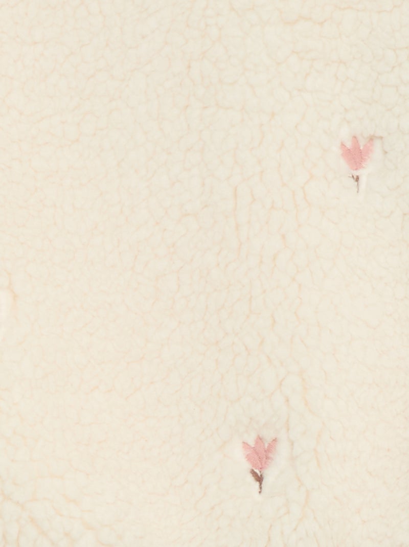 Pull en maille moutonnée à motif Blanc - Kiabi