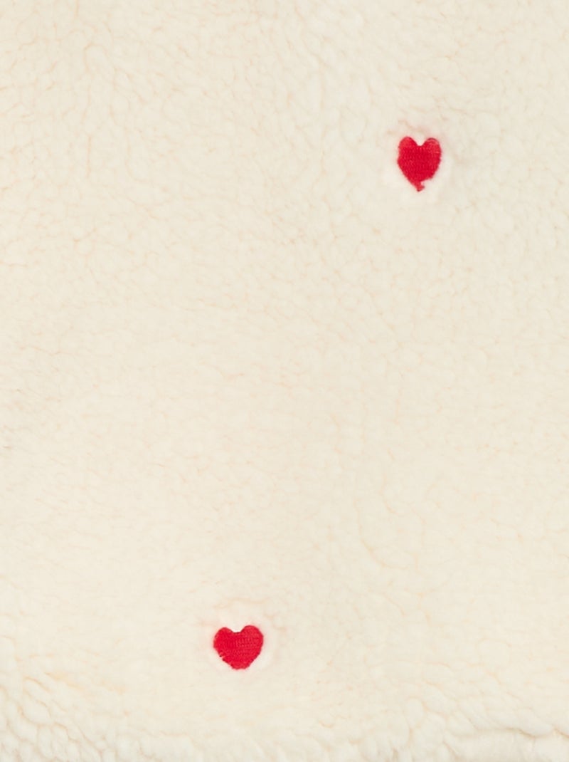 Pull en maille moutonnée à motif Blanc - Kiabi