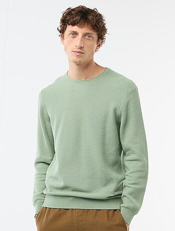 Pull en maille nid d'abeille