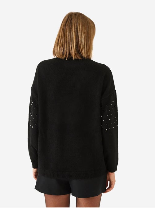 Pull en maille orné de pierres lucci - Kiabi Pull en maille orné de pierres lucci - Kiabi