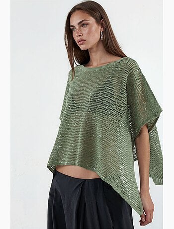 Pull en maille orné de sequins hiccup