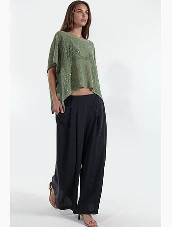 Pull en maille orné de sequins hiccup