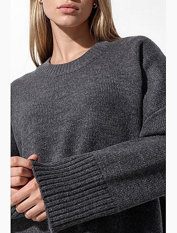 Pull en maille oversize à col rond hiccup