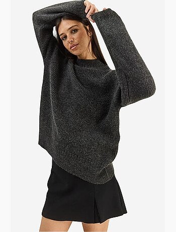 Pull en maille oversize à col rond lucci