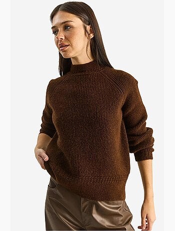 Pull en maille oversize à col rond lucci