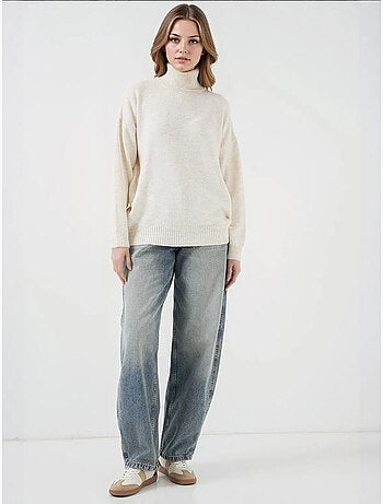 Pull en maille oversize à col roulé bdart
