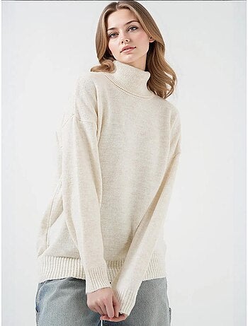 Pull en maille oversize à col roulé bdart