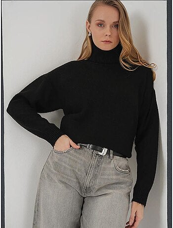 Pull en maille oversize à col roulé bdart