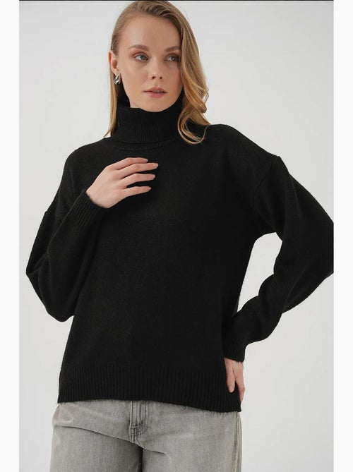 Pull en maille oversize à col roulé bdart - Kiabi Pull en maille oversize à col roulé bdart - Kiabi