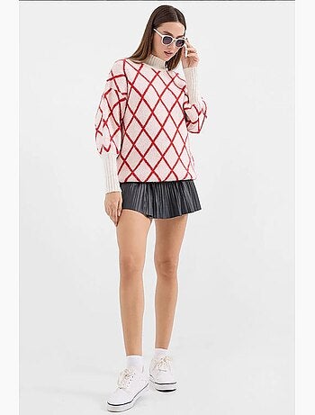 Pull en maille oversize à col roulé bdart
