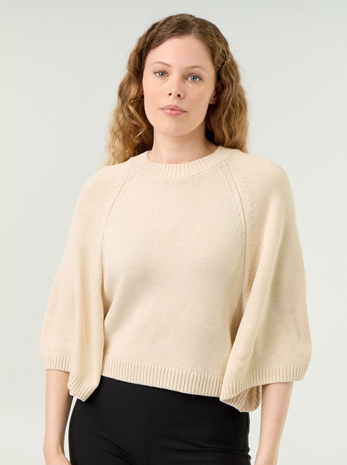 Pull en maille oversize avec emmanchures basses - Kiabi