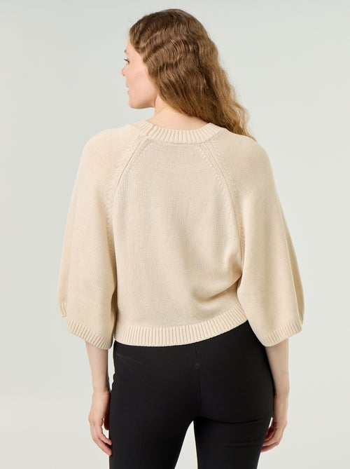 Pull en maille oversize avec emmanchures basses - Kiabi