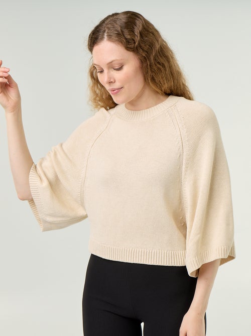 Pull en maille oversize avec emmanchures basses - Kiabi