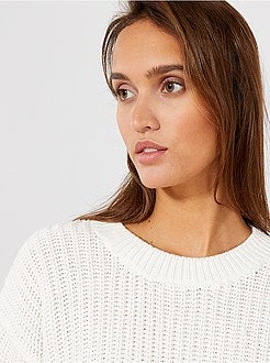 Pull en maille perlée - Kiabi
