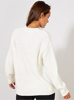 Pull en maille perlée - Kiabi
