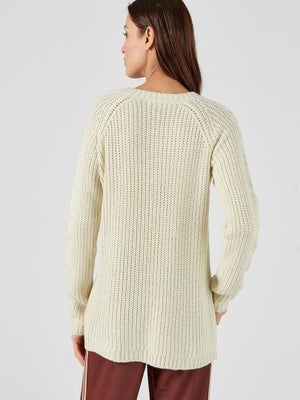 Pull Torsadé Thermolactyl Femme Damart - Coupe Ample, Manches Ballons, Très Chaud